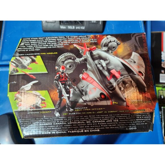 G.I. Joe Rise Of The Cobra MANTIS ATTACK CRAFT with Aqua-Viper Officer 2009 NIB - Picture 3 of 3
